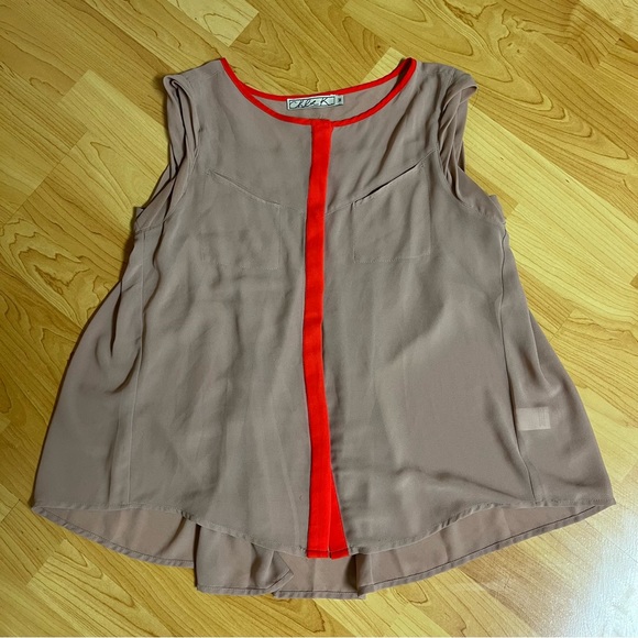 Chloe K Button Down Dusty Rose size M - Picture 2 of 9